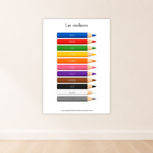 Affiche des couleurs