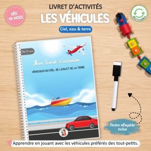 Livret d’activités : véhicules dès 18 mois