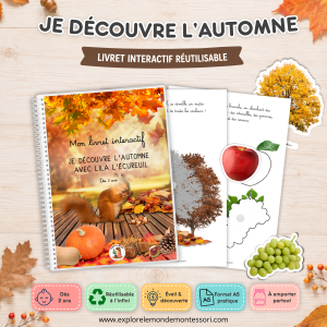 Mon livret interactif : Je découvre l’automne avec Lila l’écureuil