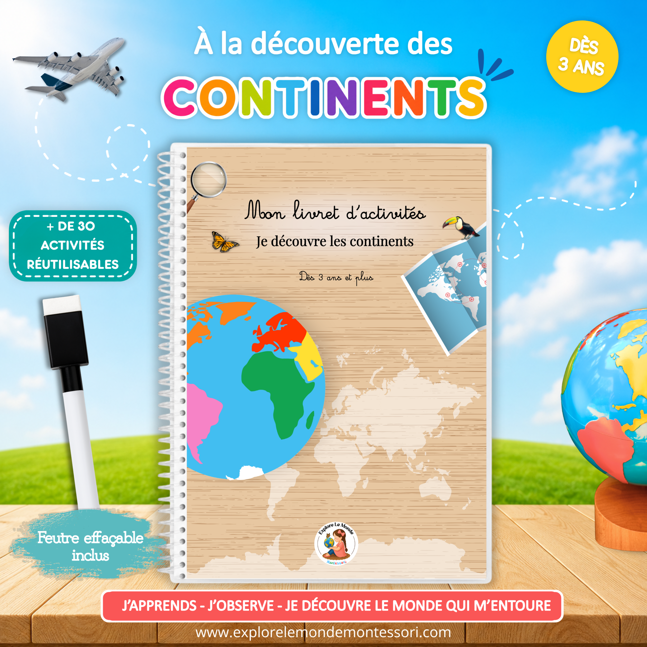 Livret d’activités : Je découvre les continents