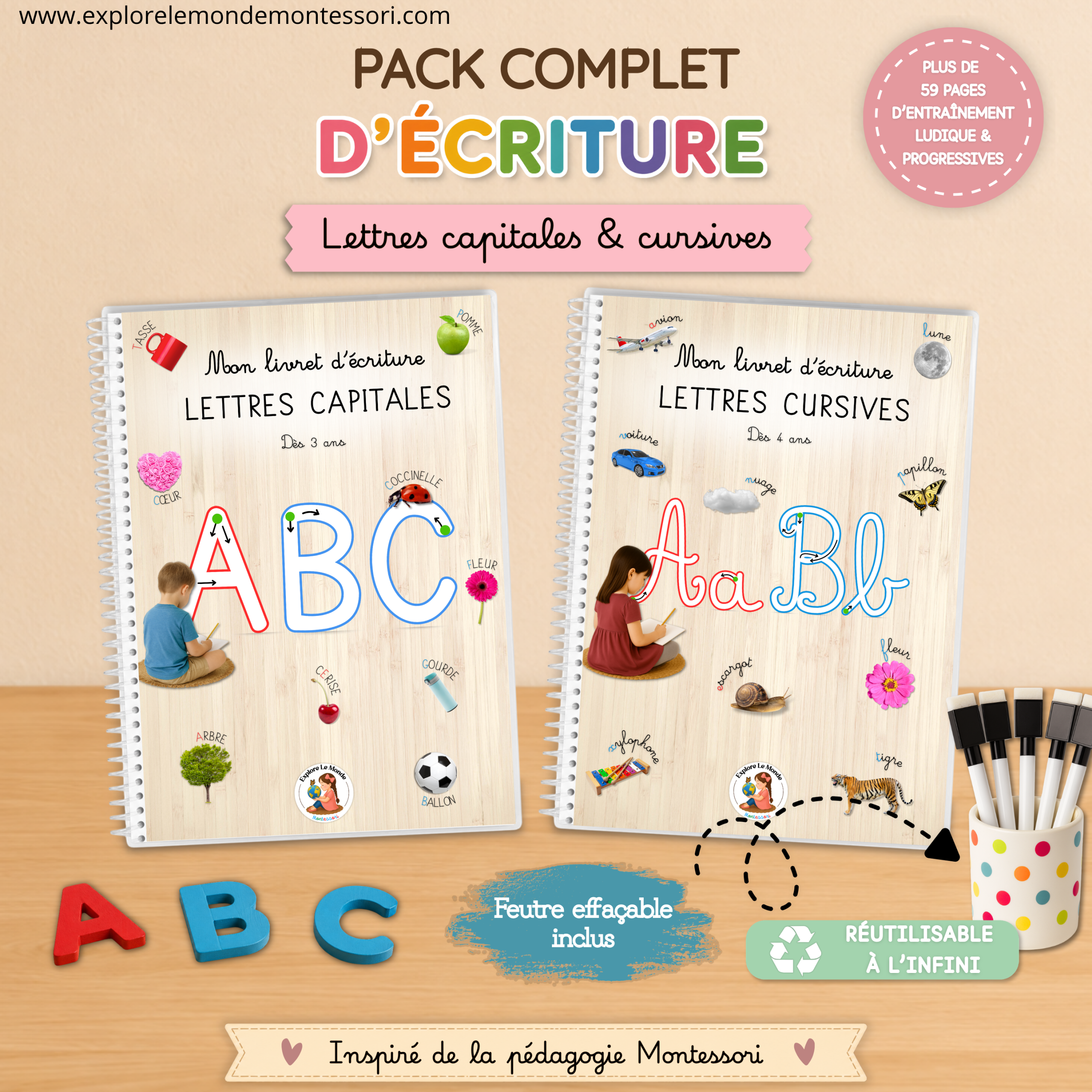 Pack livrets d'écriture